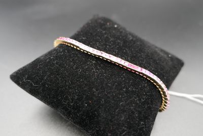 Bracelet Ancien En Or 18K 750 Avec Perle De Culture - Longueur 19cm, Années 60/70