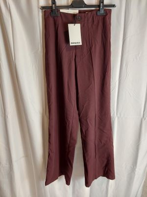 BERSHKA - Pantalon Wide Leg - Bordeaux - Taille 34 - Neuf av…