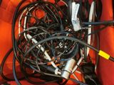 a bunch of wires in a bag on the floor