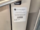 a sign on the door of a train that says it is not open