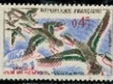 un timbre sur lequel figure l'image d'un oiseau