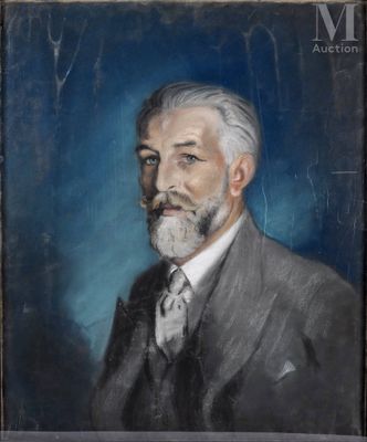portrait d'un homme d'âge mûr, barbu et en costume