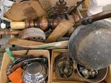 a box full of assorted items sitting on a table