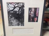 a picture of a black and white picture in a picture frame