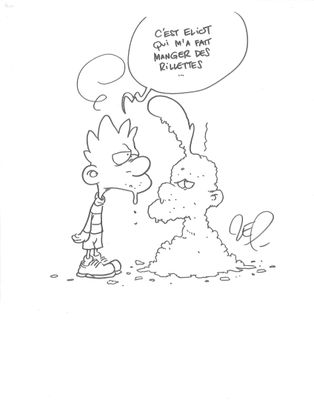 ZEP né en 1967. Titeuf. Dessin.