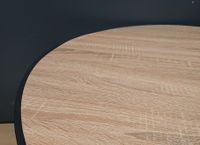 Lot de 2 tables gigognes rondes , naturel et noir , Dimensio… (photo 4)