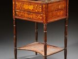 an image of a small table with a drawer on it