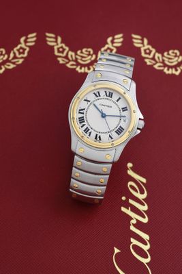 CARTIER Santos Cougar II Homme - Or & Acier - Photo 1