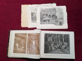 plusieurs vieux livres illustrés de portraits, posés sur une table