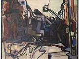 peinture représentant une peinture d'une moto exposée dans un musée