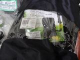 a bag of items that are sitting on a table