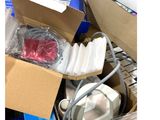 a box with a lot of items in it