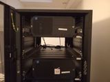 a picture of a rack with a computer inside of it