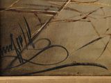 a picture of a painting with some writing on it