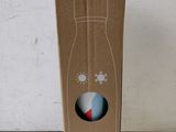 a cardboard box with a picture of a bottle on it