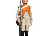 statue d'un homme en uniforme, muni d'un fusil et portant un chapeau