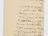 a letter written in black ink on a yellow piece of paper
