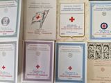a lot of cards that are sitting on a table