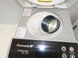 a close up of a machine with a button on it