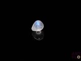a close up of a ring with a light on it