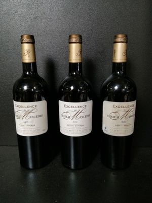 3 bouteilles de vin rouge Château Mancèdre Excellence Pessac… - Photo 1