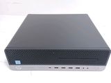 a close up of a desktop computer on a white surface