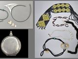 plusieurs photos de bijoux, notamment un collier, un bracelet et une bague