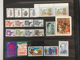 a picture of a collection of stamps in a display case