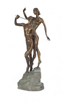 MISHA FRID (1938) Joueur de violon et sa muse