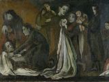an image of a painting of a group of people in a room