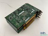 a close up of a mother board on a white surface