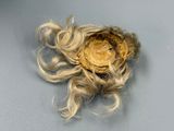 a piece of hair that has been cut in half