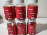 four bottles of karra are sitting on a table next to each other