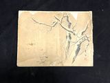 a drawing of a tree on a piece of paper