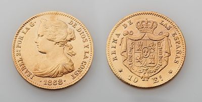 two gold sovereigns, one of which is a sovereign and the other of which is a sovereign