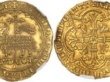 a gold coin with an image of a lion on it