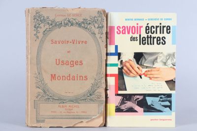 2 vol. BERNAGE - DE CORBIE : savoir écrire des lettres, Gaut…