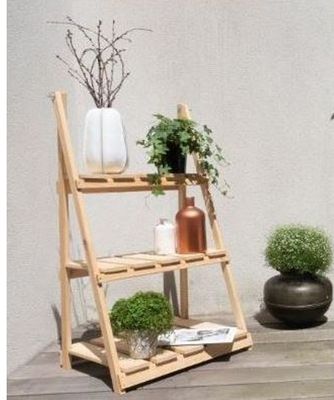 Lot de 2 étagères à plantes TCHIKITA en pin sylvestre séché …