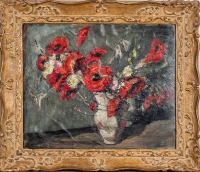 Pierre CHATELET (Avignon 1876-1936) : Anémones. - Photo 1