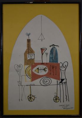 Carlos PAEZ VILARO (Uruguay 1923-2014) - La table servie
