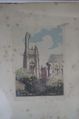 une photo d'une photo d'un château sur la photo