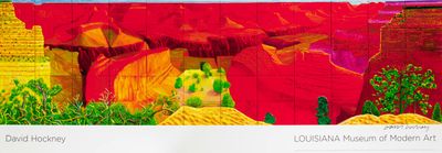 a picture of a colorful picture of a desert