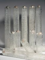 ITALIE - XXème siècle. Elements de LUSTRE en verre probablem…