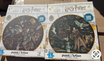 harry potter and hermione puzzles in a box on a table