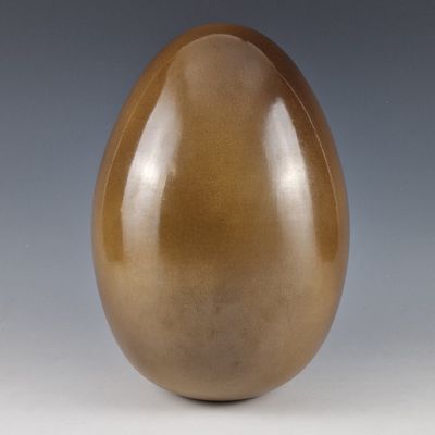 SCULPTURE OEUF Céramique émaillée