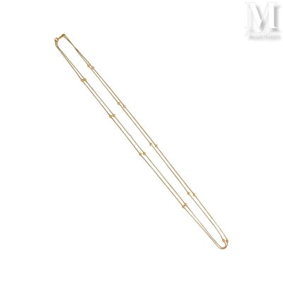 Chaîne giletière Chaîne giletière en or jaune 18K (750°/°°) …