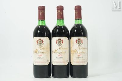 MADIRAN MADIRAN, Montus, 1983 - 3 bouteilles ( 2LB, 1 TLB, e…