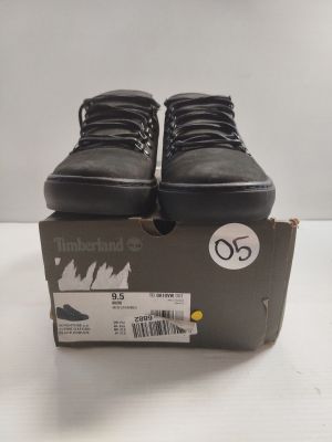 Bottes Timberland pour homme, en cuir noir, neuves, taille 9,5