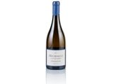 a bottle of white wine on a white background