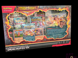 une boîte de cartes Pokémon exposée sur une table